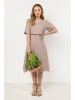Awama Kleid in Beige