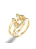 ÔNESSA Beschicht. Ring mit Edelsteinen