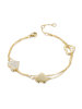 ÔNESSA Gecoate armband met sierelementen