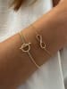 ÔNESSA Gecoate armband met sierelementen
