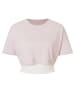 super.natural Trainingsshirt  in Rosa/ Weiß