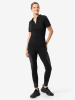 super.natural Poloshirt "Zip" zwart