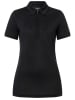 super.natural Poloshirt "Zip" zwart