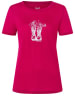 super.natural Funktionsshirt "Flower Boots" in Pink