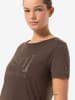 super.natural Functioneel shirt "Arabesque" bruin