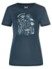 super.natural Funktionsshirt "Rock Flowers" in Dunkelblau