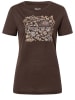 super.natural Functioneel shirt "Flower" bruin