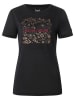 super.natural Funktionsshirt "Flower" in Schwarz