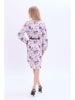 Marks & Spencer Kleid in Creme/ Blau/ Rosa