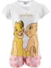 Disney König der Löwen Pyjama "Roi Lion" in Weiß/ Rosa/ Orange