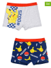 Pokémon 2er-Set: Boxershorts "Pokemon" in Dunkelblau/ Grau/ Bunt