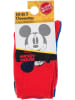 Disney Mickey Mouse 3er-Set: Socken "Mickey" in Blau/ Rot