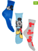 Disney Mickey Mouse Skarpety (3 pary) "Miki" ze wzorem