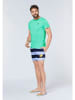 Polo Sylt Badeshorts in Hellblau/ Dunkelblau