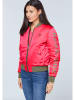 Polo Sylt Doorgestikte blouson kaki/roze