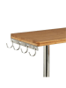 Joybos Hoekkast lichtbruin/zilverkleurig - (B)45 x (H)38,5 x (D)43 cm