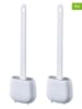 Joybos 2er-Set: WC-Garnituren in Weiß - (B)11 x (H)36 x (T)3,5 cm