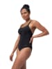 Speedo Badeanzug "Eco Cross" in Schwarz