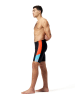 Speedo Badehose "Eco Dive" in Schwarz/ Orange/ Hellblau