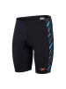 Speedo Badehose "Eco+ H-Boom" in Schwarz/ Orange/ Hellblau
