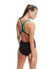 Speedo Badeanzug "Eco+ Placem" in Schwarz/ Grün/ Blau