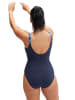 Speedo Badeanzug "Eco Lunalustre" in Dunkelblau/ Hellblau