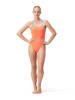 Speedo Strój kąpielowy "Eco+ Solid" w kolorze pomarańczowo-jasnoróżowo-błękitnym