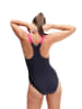 Speedo Badeanzug "Eco H-Boom" in Schwarz/ Pink