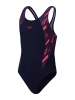 Speedo Badeanzug "Eco H-Bloom" in Dunkelblau/ Rosa/ Lila