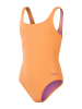 Speedo Badeanzug "Eco Textured" in Orange/ Rosa