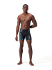 Speedo Badehose "Eco+ Compression" in Schwarz/ Grau/ Hellblau