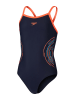 Speedo Badpak "Eco Plast" zwart/oranje/lichtblauw