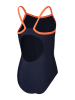 Speedo Badpak "Eco Plast" zwart/oranje/lichtblauw