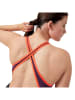 Speedo Badpak "Eco+" zwart/oranje/paars
