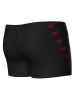 Speedo Badehose "Placement" in Schwarz/ Rot