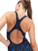 Speedo Badeanzug "Eco+ H-Bloom" in Schwarz/ Blau/ Hellblau