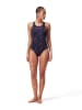 Speedo Badeanzug "Eco+ H-Bloom" in Schwarz/ Pink/ Grau