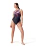 Speedo Badeanzug "Eco+ Print" in Dunkelblau