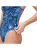 Speedo Badeanzug "Eco+ Allover" in Blau/ Hellblau