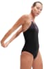 Speedo Strój kąpielowy "Eco Medley" w kolorze czarno-fioletowym