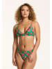 SHIWI Bikini "Beau" w kolorze zielono-różowym