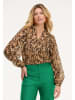 SHIWI Bluse "Isa" in Hellbraun/ Braun