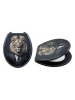 SiL Interiors WC-Sitz "Lion" in Schwarz
