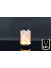 SiL Interiors LED-Dekoleuchte "Salt Lamp Lantern" in Schwarz - (H)24 cm - Ø 12 cm