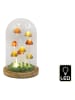 SiL Interiors Dekoracyjna lampa LED "Murhsoom" w kolorze jasnobrązowym - wys. 22 x Ø 14 cm