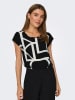 ONLY Bluse in Schwarz/ Weiß