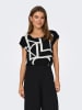 ONLY Bluse in Schwarz/ Weiß