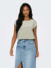 ONLY Bluse in Hellgrün/ Beige