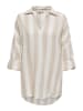 ONLY Bluse in Beige/ Weiß