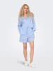 ONLY Bluse in Hellblau/ Weiß